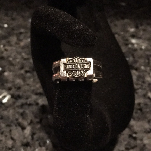 Harley Davidson Men’s Ring Sterling Silver Size 10 - Picture 1 of 6
